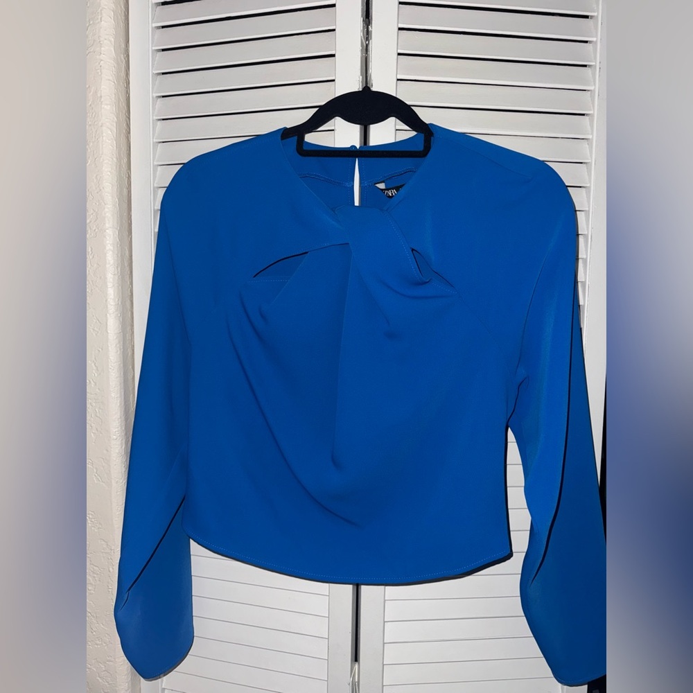 Zara Royal Blue crop top